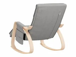 Sillón Balancín|Silla mecedora de tela claro ES92034