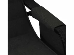 vidaxl Silla mecedora de tela Negro Outlet