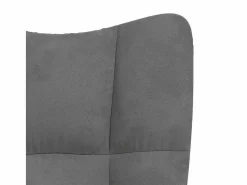 Silla mecedora de terciopelo oscuro^vidaxl New
