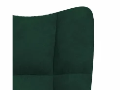 vidaxl Sillón Balancín|Silla mecedora de terciopelo oscuro