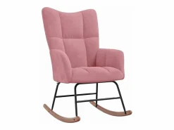 vidaxl Sillón Balancín|Silla mecedora de terciopelo