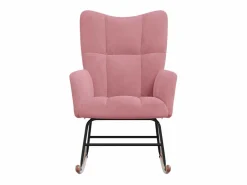 vidaxl Sillón Balancín|Silla mecedora de terciopelo