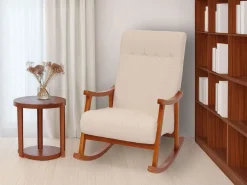 MCW Sillón Balancín|Silla mecedora -K10, , estructura con acabado imitación nogal