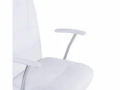 Silla oficina escritorio blanca polipiel^ Hot