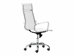 Silla Oficina Estudio Jou Blanca con Ruedas y Regulable 64x116x64 cm Blanco Best