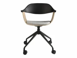 Angel Cerda Silla oficina giratoria tela claro y pvc negro 4130 Gris Sale