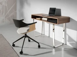 Angel Cerda Silla oficina giratoria tela claro y pvc negro 4130 Gris Sale