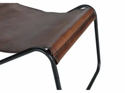 Giner y colomer Sillón De Piel|SILLA TAPIZADA PIEL Marrón. 88x100x50