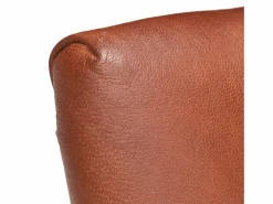 Sillas de comedor 4 unidades cuero auténtico de cabra marrón^Clicnbuy Online
