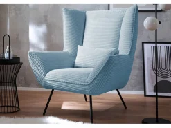 Kawola Sillón - azul claro Pana - IVA Azul celeste Online