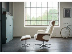 Kawola Sillón Escandinavo|Sillón - blanco terciopelo - TOSAR