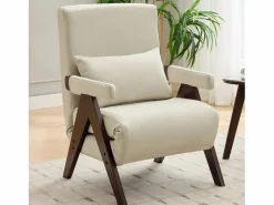 Sillón 3 en 1 con función cama, convertible, tejido de lino (64x68,5x93 cm)^ Best