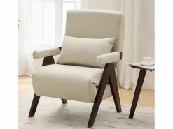 Sillón 3 en 1 con función cama, convertible, tejido de lino (64x68,5x93 cm)^ Best