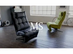 Kawola Sillón - piel - MIKO Gris Discount