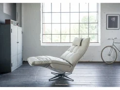 Kawola Sillón - piel - MIKO Gris Discount