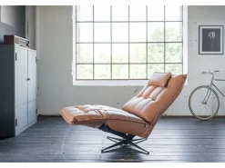 Kawola Sillón - marrón piel - MIKO Marru00f3n Clearance