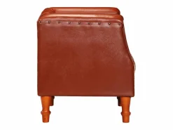 Sillón | Silla de cuero de cabra auténtico marrón SHL9098 Marru00f3n Discount