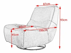 Sillón - piel - CINE^Kawola