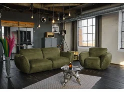 Kawola Sillón - piel - DAVITO Verde Clearance