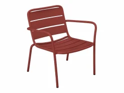 Sillón bajo de jardín apilable de metal - MIRMANDE de^MYLIA Outlet
