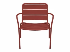 Sillón bajo de jardín apilable de metal - MIRMANDE de^MYLIA Outlet