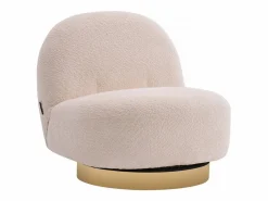 Sillón bouclette giratorio "Churchill" - 76 x 80 x 74 cm -^Habitat et jardin Online