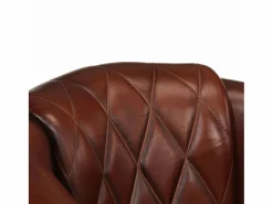 Clicnbuy Sillón butaca de cuero auténtico marrón Marru00f3n Sale
