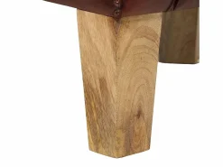 Clicnbuy Sillón butaca de cuero auténtico marrón Marru00f3n Sale