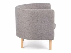 MSO Sillón Escandinavo|Sillón Cabriolet de tela con patas de madera maciza Soho