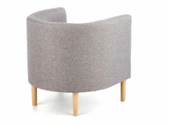 MSO Sillón Escandinavo|Sillón Cabriolet de tela con patas de madera maciza Soho