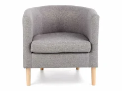 MSO Sillón Escandinavo|Sillón Cabriolet de tela con patas de madera maciza Soho