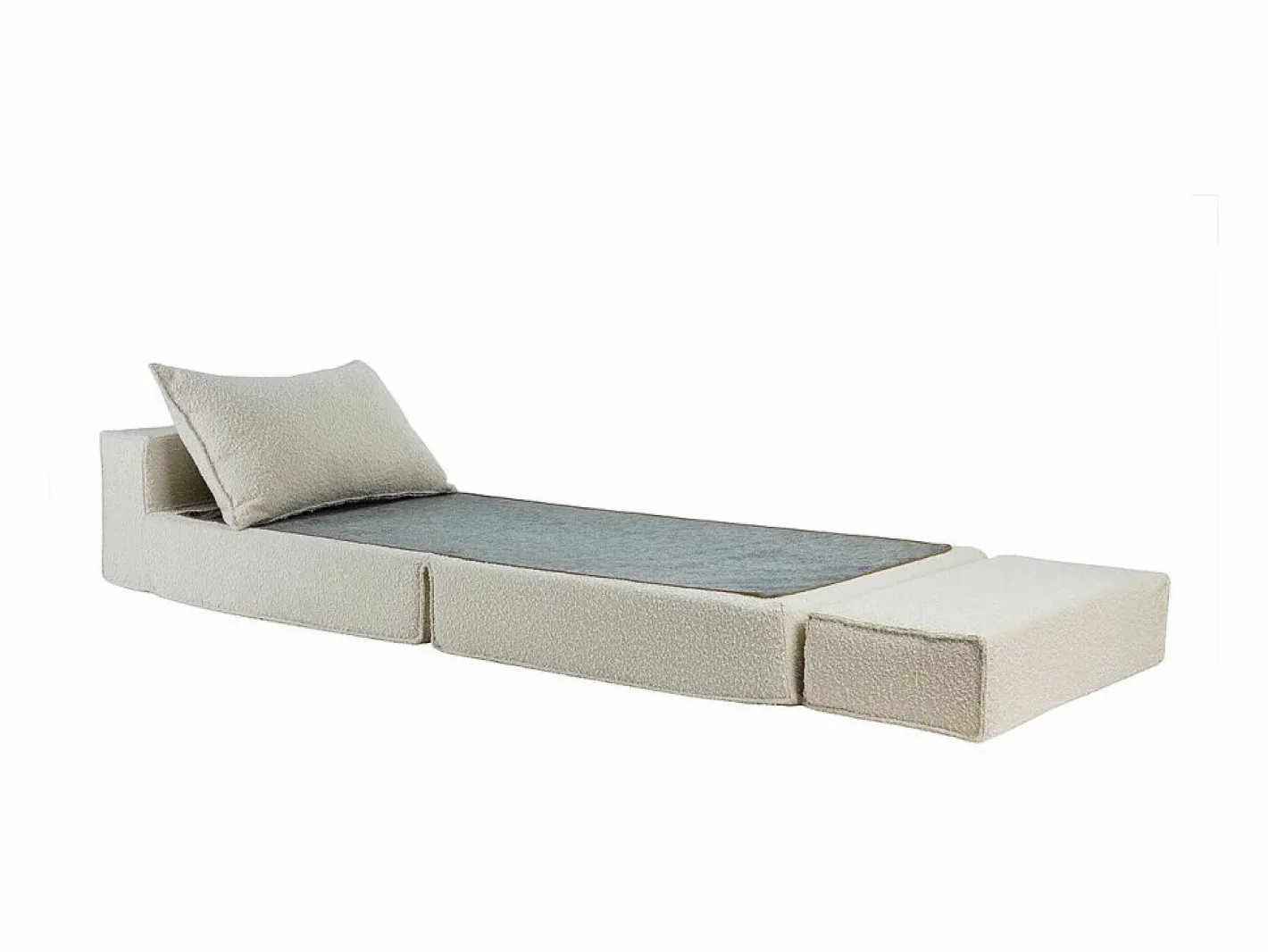 Miliboo Sillón Cama|Sillón cama de 1 plaza de borreguillo VICTOR