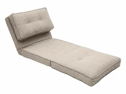 Miliboo Sillón cama de 1 plaza de tela color topo SALLY Marru00f3n Online