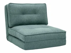 Miliboo Sillón Cama|Sillón cama de 1 plaza de tela verde celadón SALLY