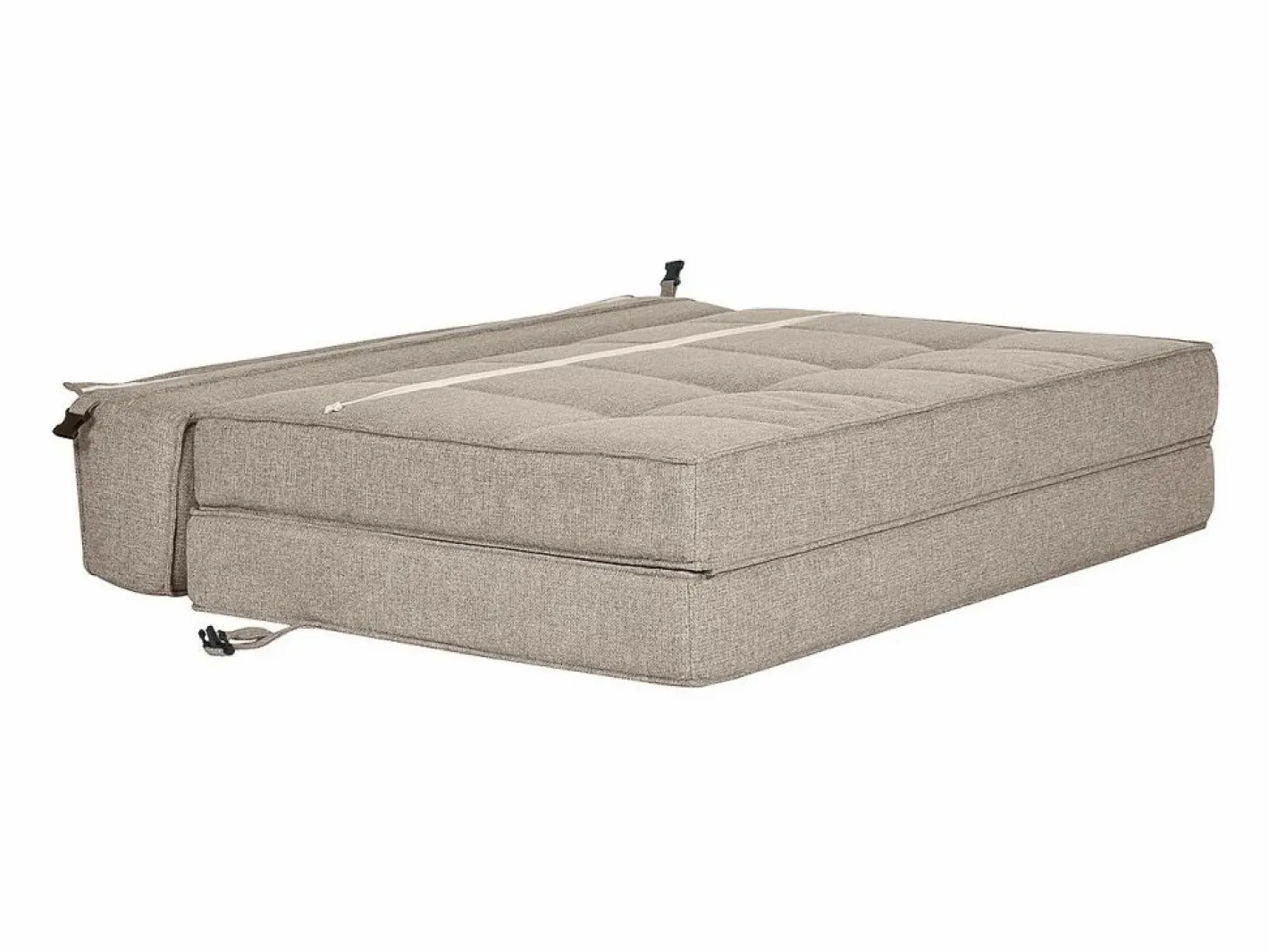 Sillón cama de 2 plazas de tela color topo KATY^Miliboo Outlet