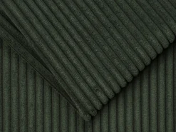 Vente-unique Sillón Cama|Sillón cama de apertura rápida de pana verde 70 cm Colchón de 14 cm LORETO