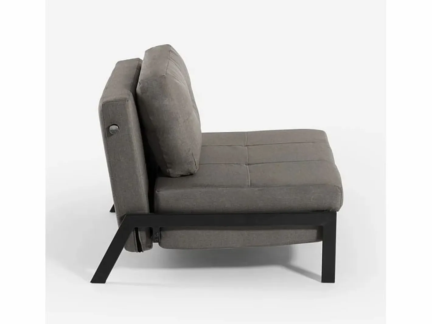 Modus Sofa Sillón Cama|Sillón cama de tela plegable para salón o despacho Selene - Gris Oscuro