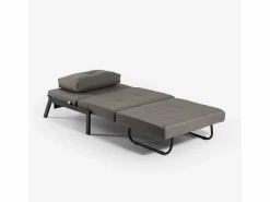Modus Sofa Sillón Cama|Sillón cama de tela plegable para salón o despacho Selene - Gris Oscuro