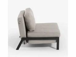 Modus Sofa Sillón cama de tela plegable para salón o despacho Selene - Gris Discount