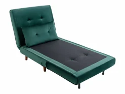 Sillón cama de terciopelo de estilo joven URIBIA.^Vente-unique New