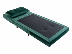 Sillón cama de terciopelo de estilo joven URIBIA.^Vente-unique New