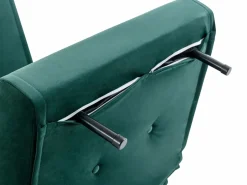 Sillón cama de terciopelo de estilo joven URIBIA.^Vente-unique New