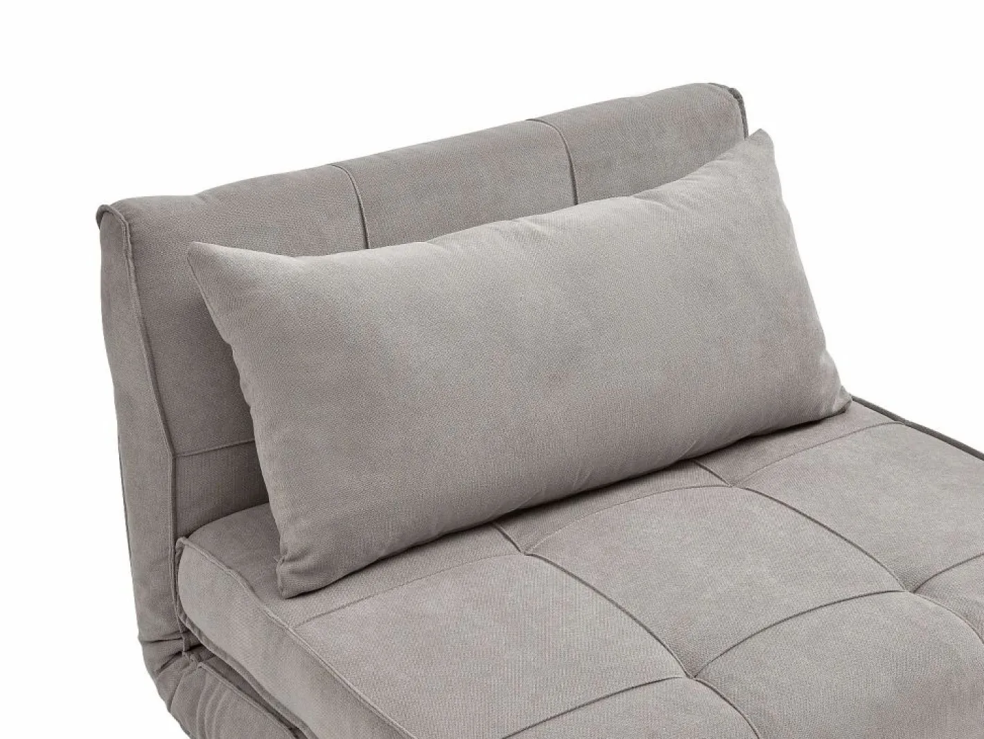 Vente-unique Sillón Escandinavo|Sillón Cama|Sillón cama en tela y patas de madera CHILA