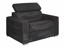 Sillón cama express de pana - Cama 70 cm - Colchón 14 cm VIZIR^Vente-unique Outlet
