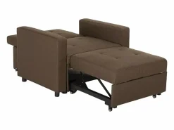 Sillón cama individual con reposabrazos de diseño moderno Brooke - Marrón^Le roi du relax Discount