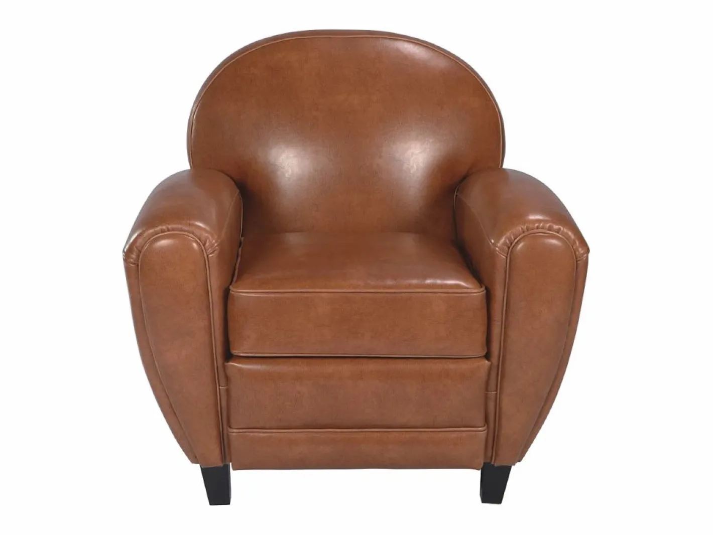 Sillón de cuero recubierto - Club^Rendez-Vous Déco Clearance
