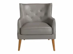 Angel Cerda Sillón De Piel|Sillón Chester piel gris oscuro 5085