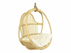Sillón colgante de ratán natural con cojín de asiento BRIANNA^Vente-unique Outlet