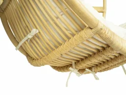 Sillón colgante de ratán natural con cojín de asiento BRIANNA^Vente-unique Outlet