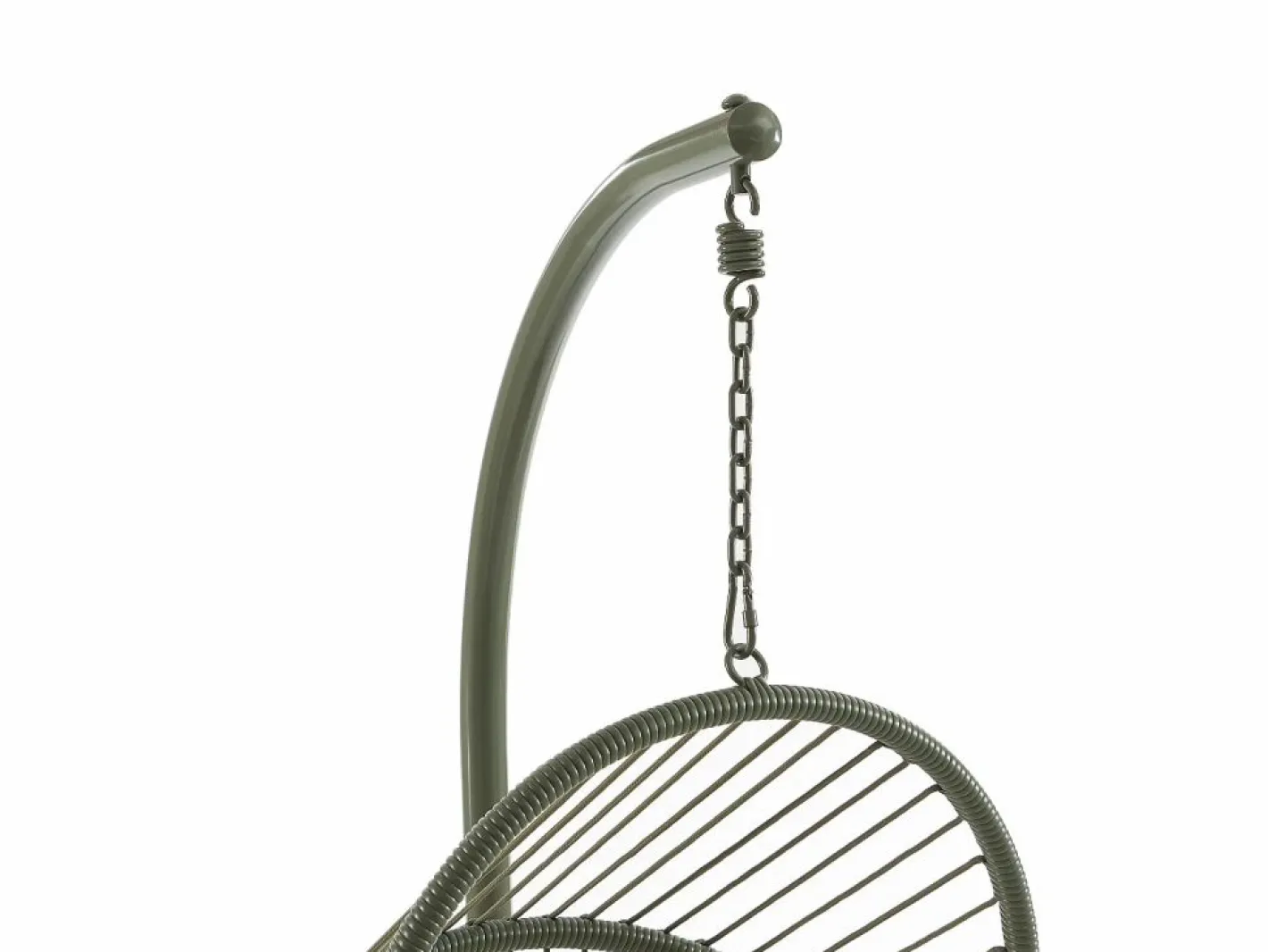 MYLIA Sillón Colgante|Sillón colgante de resina trenzada - con cojines blancos - LUTUS de